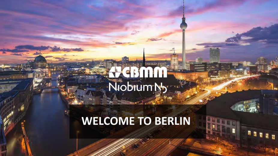 Aerial view of Berlim city at night